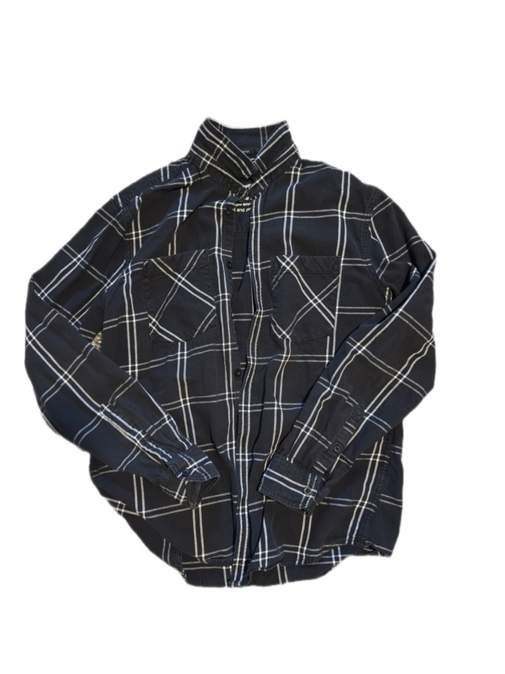 Black and White Checkered Men's Shirt
